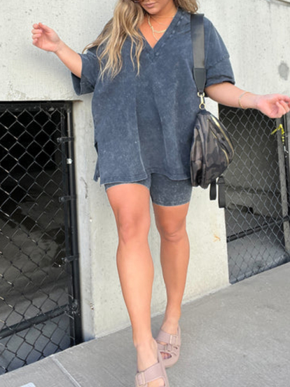 Women's Summer Washed Set (Buy 2 Free Shipping)-Pink Laura