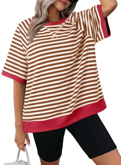 Oversized T Shirts for Women Casual Short Sleeve Summer Tops Tees