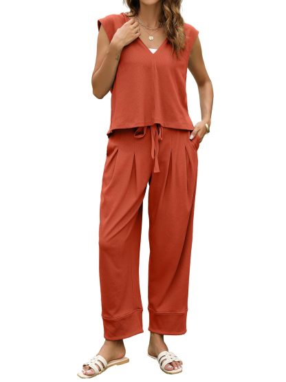 Women's Casual Hooded Sleeveless Summer Two Piece Suit✨Buy 2 Free Shipping