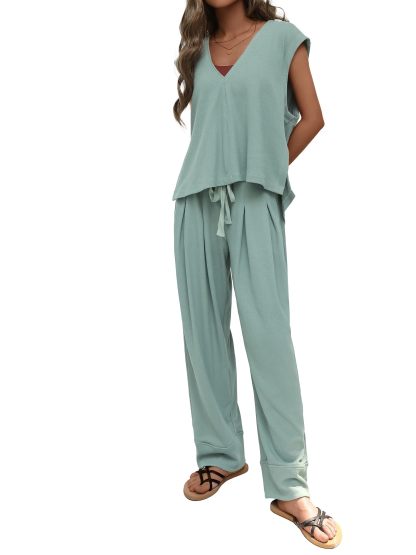 Women's Casual Hooded Sleeveless Summer Two Piece Suit✨Buy 2 Free Shipping