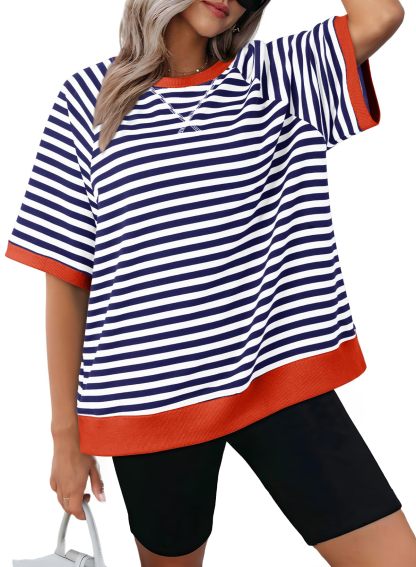 Oversized T Shirts for Women Casual Short Sleeve Summer Tops Tees