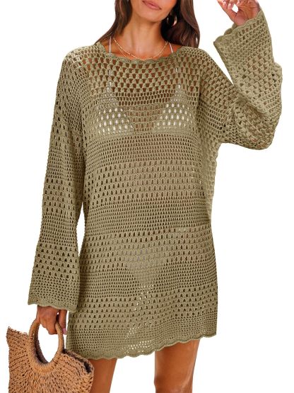 2024 Summer Swimwear Hollow Out Cover Up