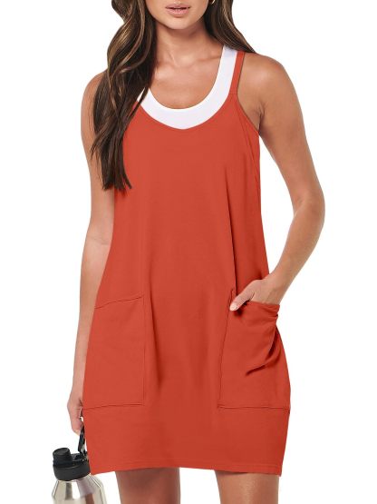 Women 2024 Summer Sleeveless  Casual Short Sundress