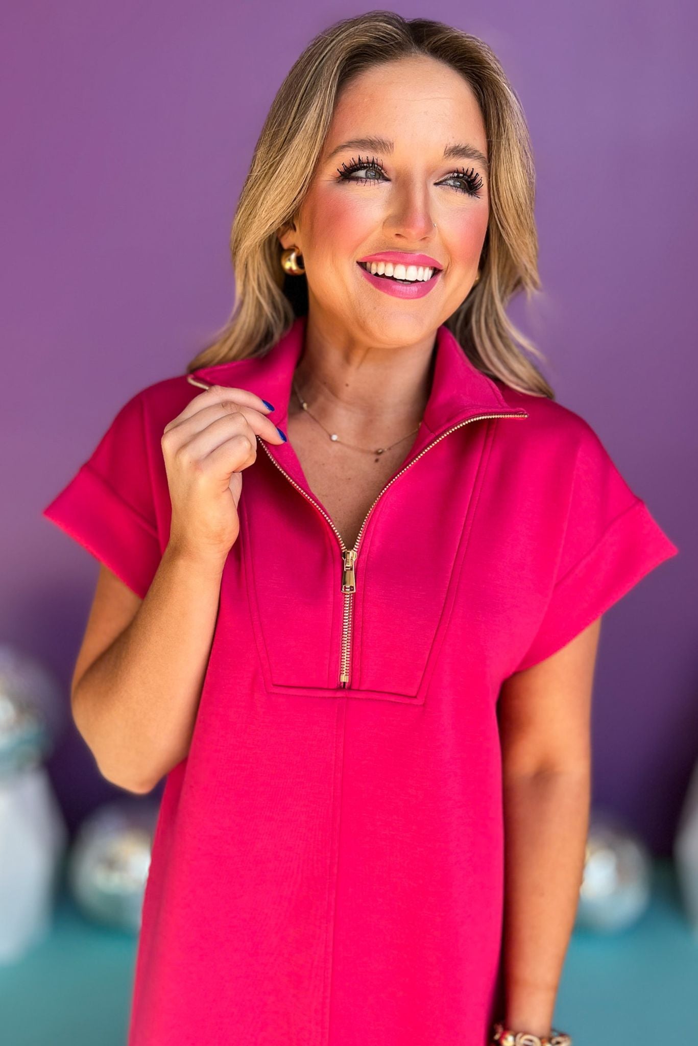 3/4 Zip Dress