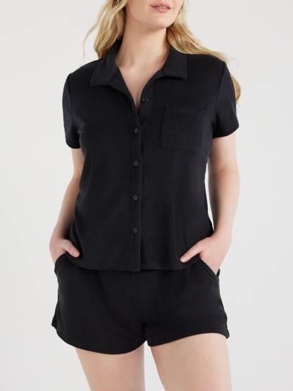 Pocket Shirt Shorts Two Piece Set (Buy 2 Free Shipping)