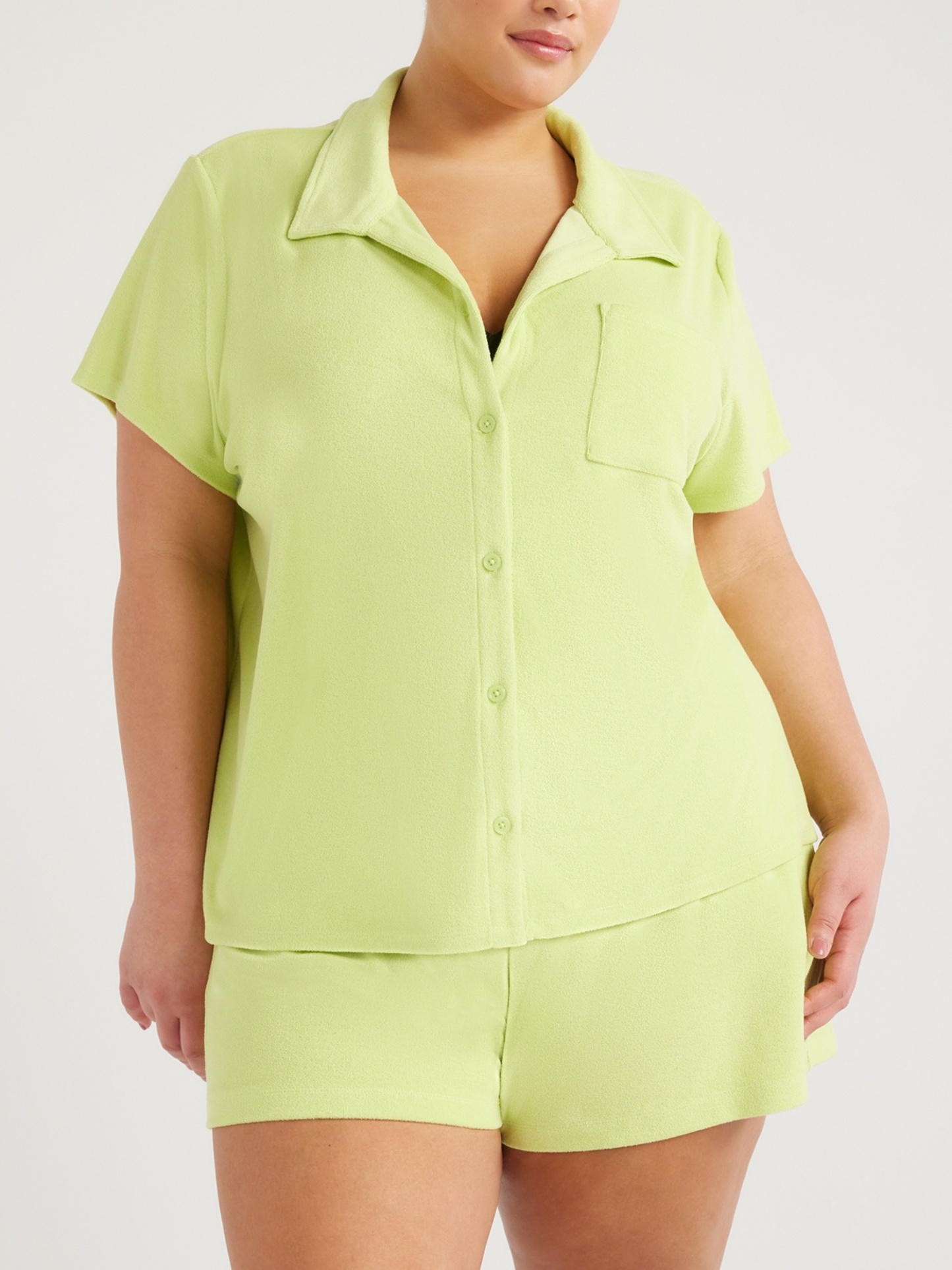 Pocket Shirt Shorts Two Piece Set (Buy 2 Free Shipping)
