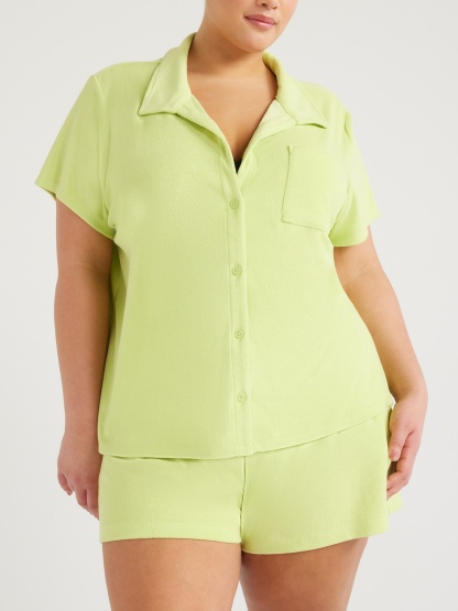 Pocket Shirt Shorts Two Piece Set (Buy 2 Free Shipping)