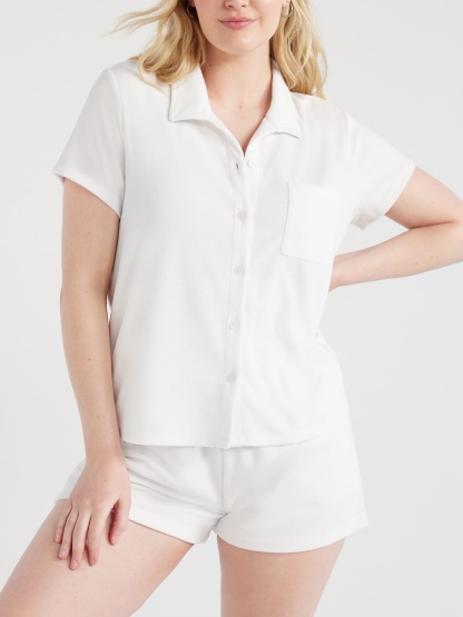 Pocket Shirt Shorts Two Piece Set (Buy 2 Free Shipping)