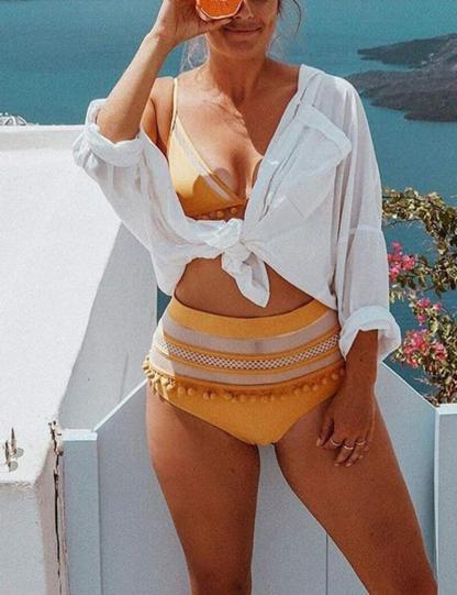 Women Long Sleeve Beach Shirt Blouses Bathing Suit Cover Up