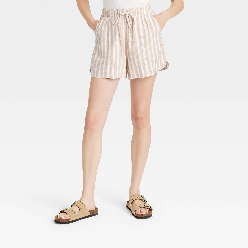 💝NEW🔥Women's Linen Long Sleeve  Shirt and High-Rise Shorts  (BUY 2 FREE SHIPPING)-hivebabe.com