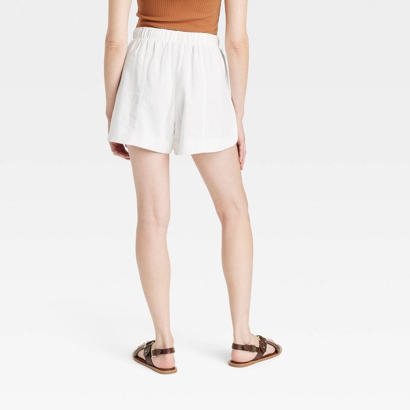 💝NEW🔥Women's Linen Long Sleeve  Shirt and High-Rise Shorts  (BUY 2 FREE SHIPPING)-hivebabe.com