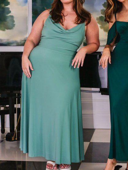Lulah Drape Maxi Dress with Built-in Bra
