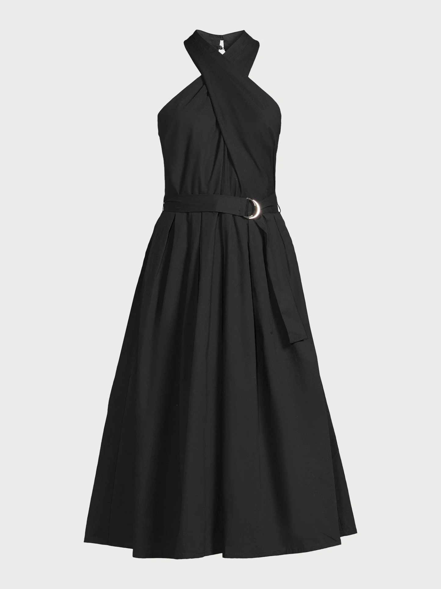 2024 🔥 HOT SALE 🔥Women's Belted Halter Midi Dress-hivebabe.com