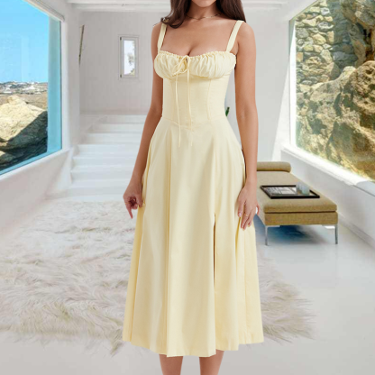 Fashion Print Bustier Summer Dress