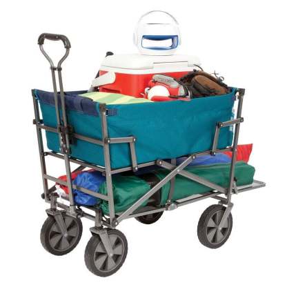 💝 Last Day For Clearance ,Buy 2 Get 2 Free💥 Mac Sports Double Decker Foldable Wagon with Shelf