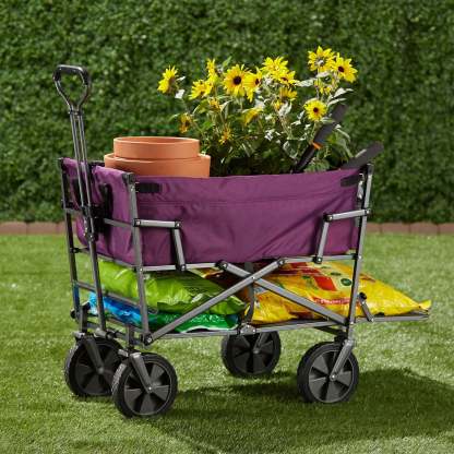 💝 Last Day For Clearance ,Buy 2 Get 2 Free💥 Mac Sports Double Decker Foldable Wagon with Shelf