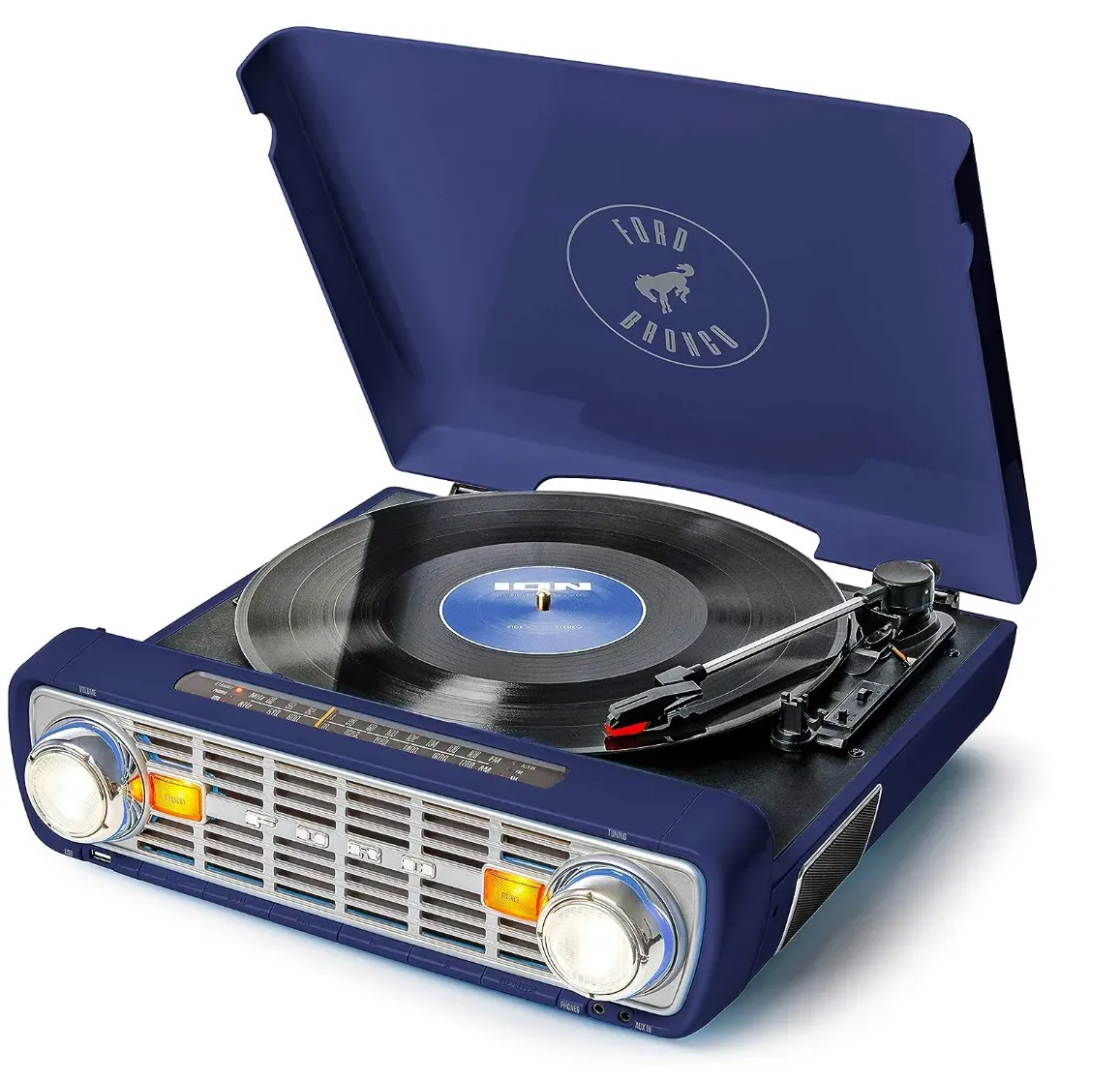 Mother's Day Sale!! 💝Last Day For Clearance, Buy 1 Get 1 Free✨Ion Audio Ford Mustang LP 4in1 3Speed Classic CarStyled Turntable