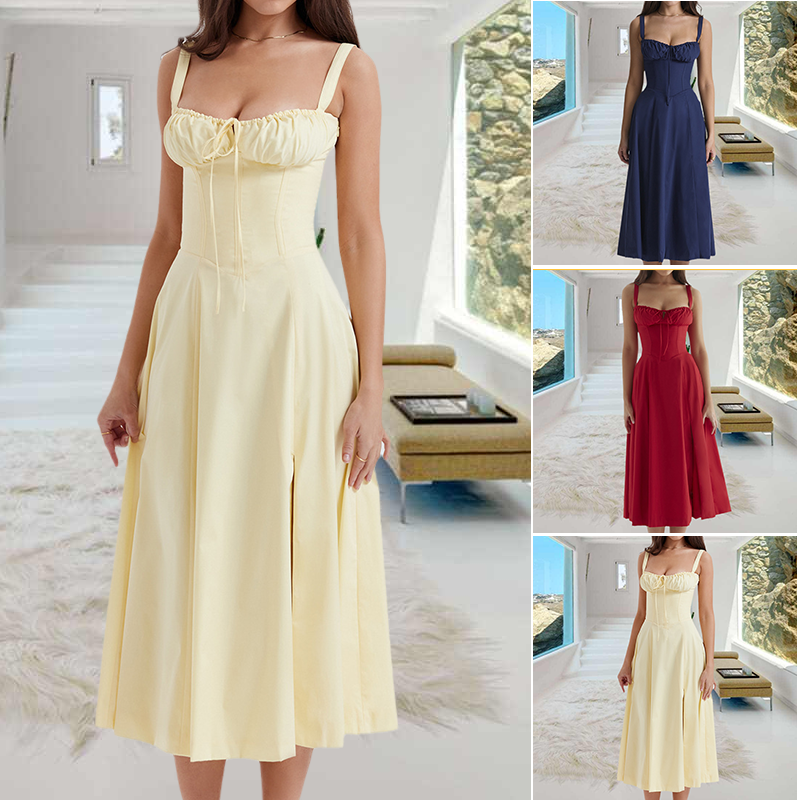 Fashion Print Bustier Summer Dress