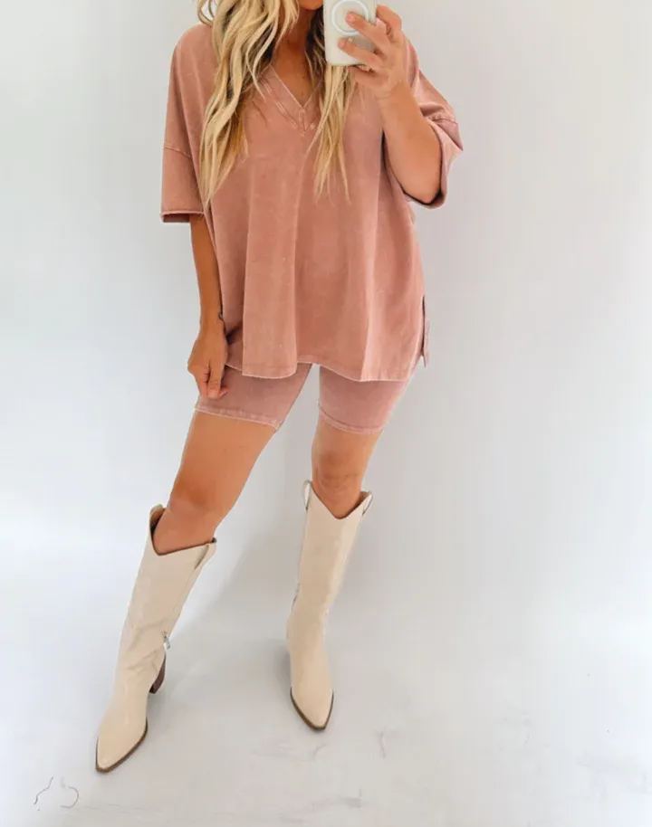 🎀2 Piece Outfits for Women 💐Oversized Reversible Biker Shorts Sets