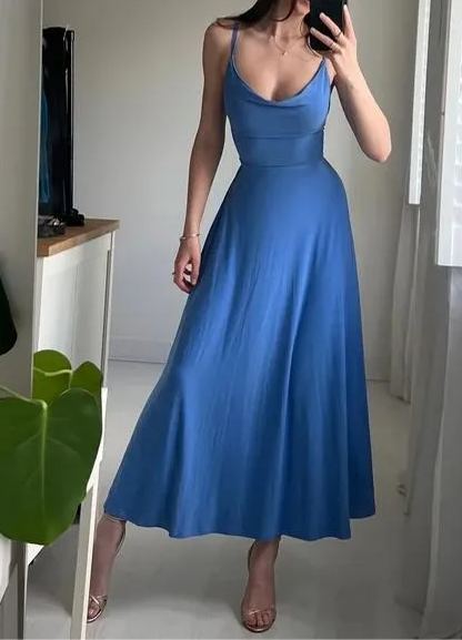 Lulah Drape Maxi Dress with Built-in Bra