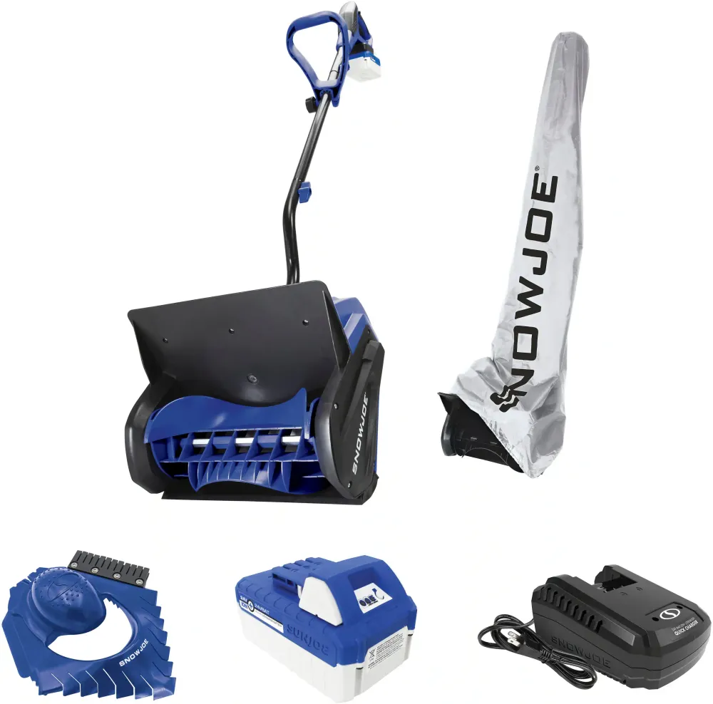 🎉𝗧𝗼𝗱𝗮𝘆'𝘀 𝗦𝗽𝗲𝗰𝗶𝗮𝗹𝘀💝Buy 1 Get 1 Free ✨Snow Joe 24V Cordless Rechargeable 11" Snow Thrower & Cover