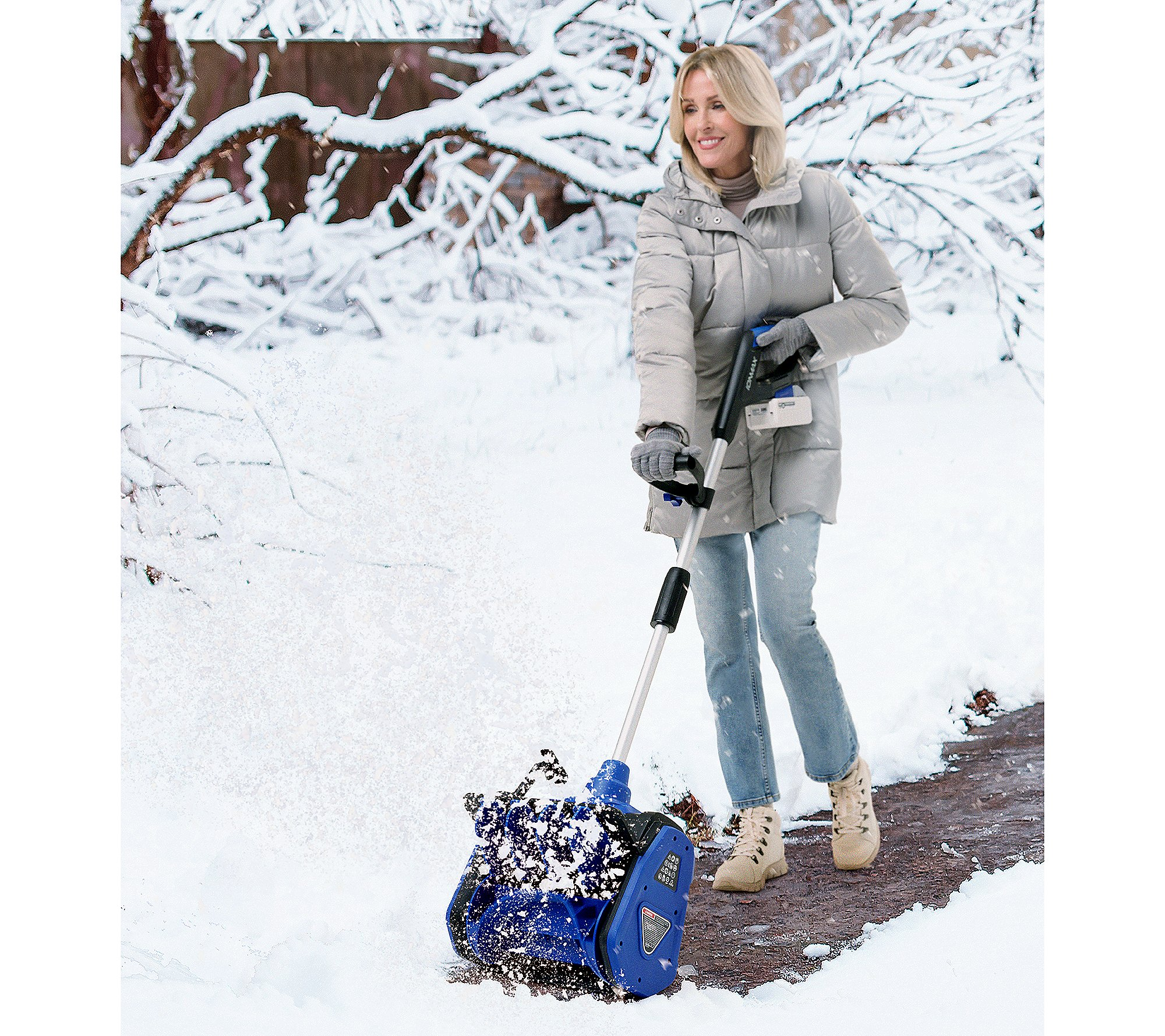 🎉𝗧𝗼𝗱𝗮𝘆'𝘀 𝗦𝗽𝗲𝗰𝗶𝗮𝗹𝘀💝Buy 1 Get 1 Free ✨Snow Joe 13.5" Cordless Directional Snow Thrower Kit w/ Charger