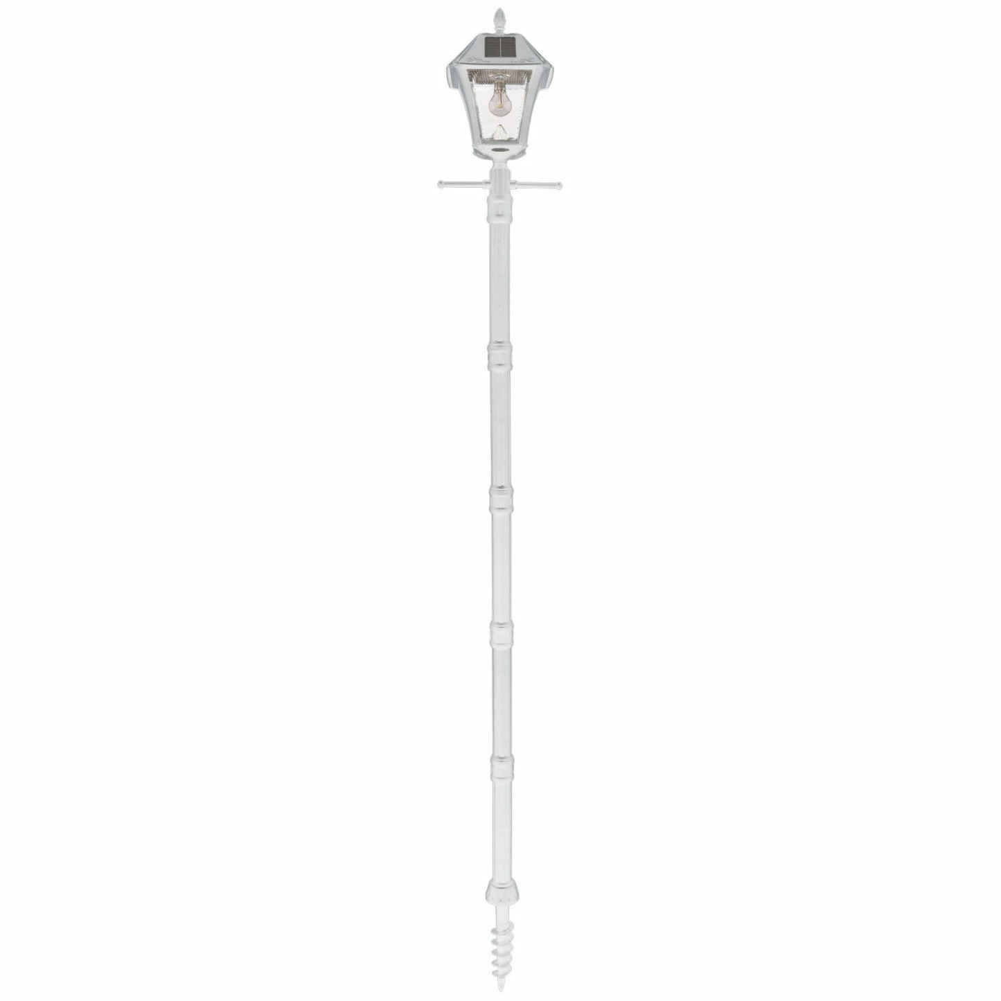 Soon to be sold out!!💝Last Day For Clearance,Buy 2 get 2 free ✨  75.5"Tall Solar Lamp Post with Planter & Stake