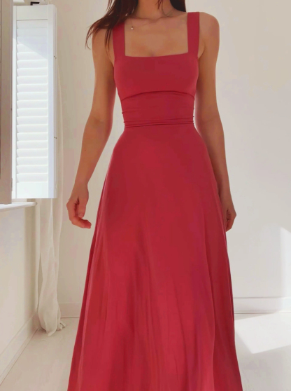 2023 Women's Thick Straps Reversible Midi Dress（Buy 2 Free Shipping）-Pink Laura
