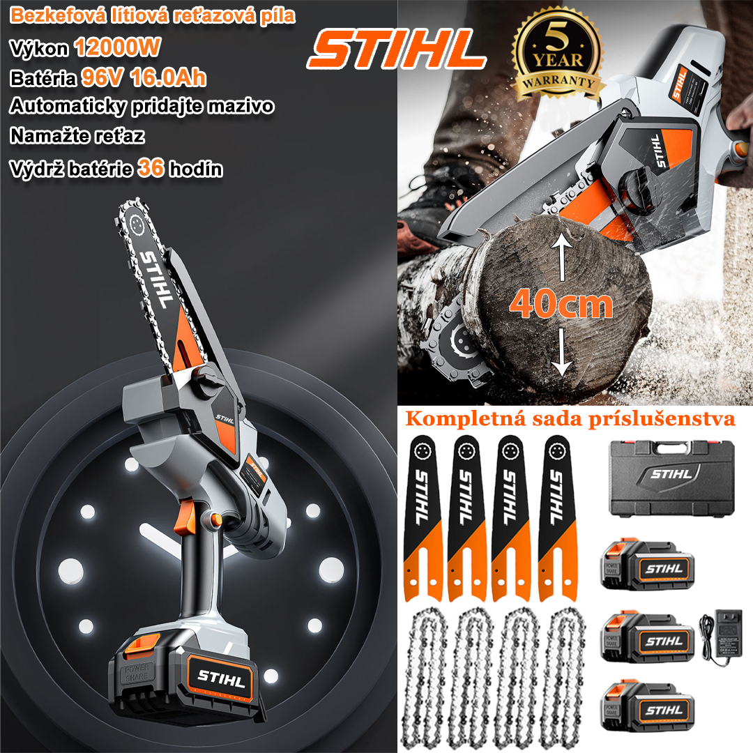 Prenosná reťazová píla STIHL 15000 W s lítiovou batériou