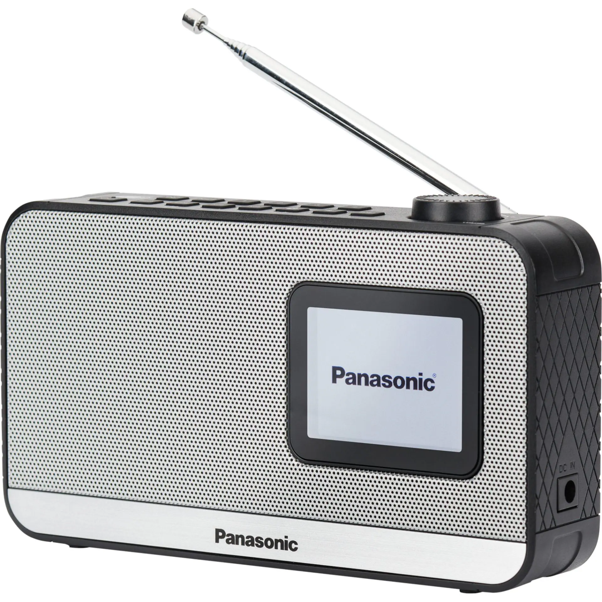 Panasonic RF-D15 prenosné DAB+ Bluetooth rádio (silný zvuk, kompaktná veľkosť, Bluetooth, 2,4” farebný displej, budík)