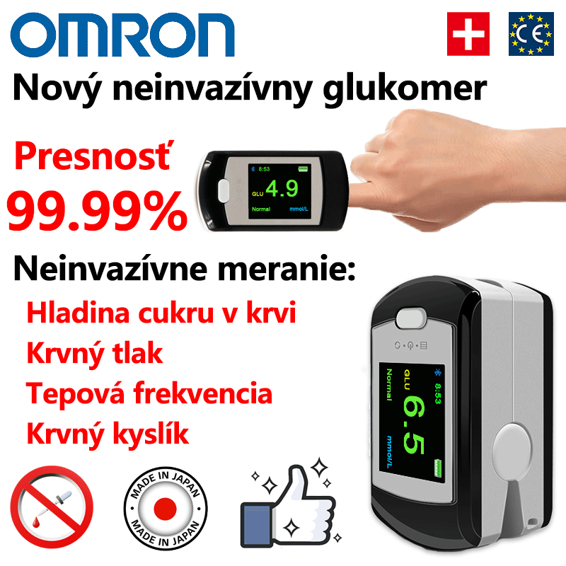 2025 Omron vysoko presný neinvazívny glukomer a krvný oxymeter