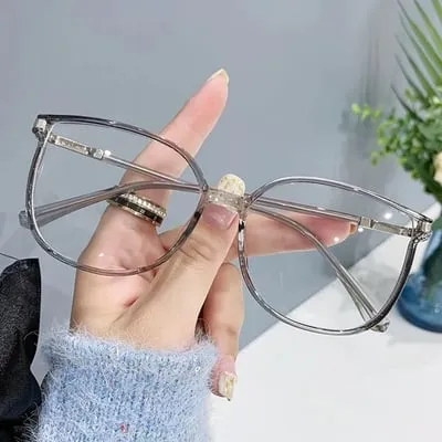 ✨50% nuolaida✨Moteriški, madingi, didelių dydžių, mėlynos spalvos, didelio rėmo akiniai skaitymui