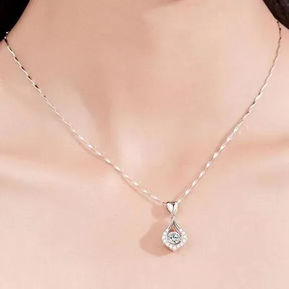 🎁Tobula dovana – tviskančios širdies ašarų akmenų karoliai