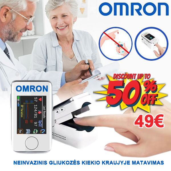 [Importuotas iš Japonijos] Omron didelio tikslumo neinvazinis gliukometras