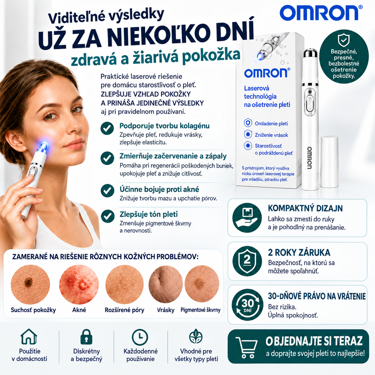 ✨ Omron™ 2026 – Multifunkčná starostlivosť o pleť novej generácie v pere: profesionálne riešenie na odstránenie znamienok a nedokonalostí. Neinvazívna technológia bez bolesti a bez jaziev pre zdravšiu a žiarivejšiu pleť. Vyrobené v USA. ✨
