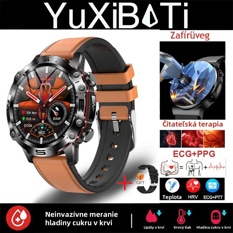 ⏱️INTELIGENTNÉ HODINKY S AI MEDICÍNSKOU DIAGNOSTIKOU - NOVÉ KRVNÉ LIPIDY, KYSELINA, HLADINA GLUKÓZY V KRVI 2025 - EKG+PPG FITNESS TRACKER