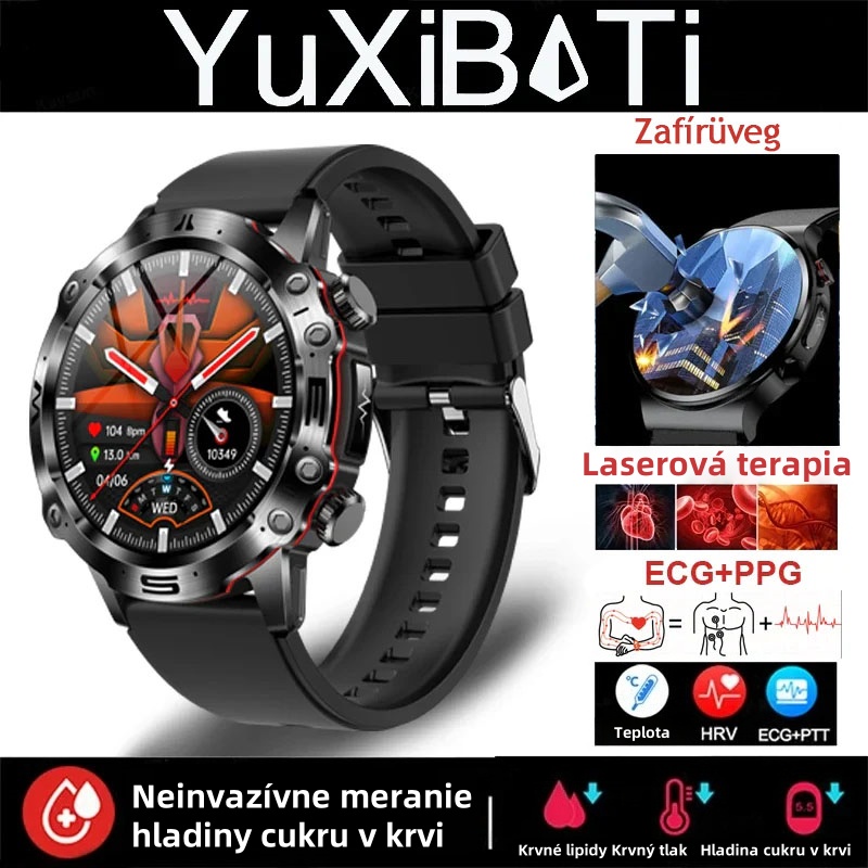 ⏱️INTELIGENTNÉ HODINKY S AI MEDICÍNSKOU DIAGNOSTIKOU - NOVÉ KRVNÉ LIPIDY, KYSELINA, HLADINA GLUKÓZY V KRVI 2025 - EKG+PPG FITNESS TRACKER
