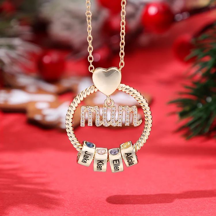 Set cadou colier rotund personalizat-nume personalizat