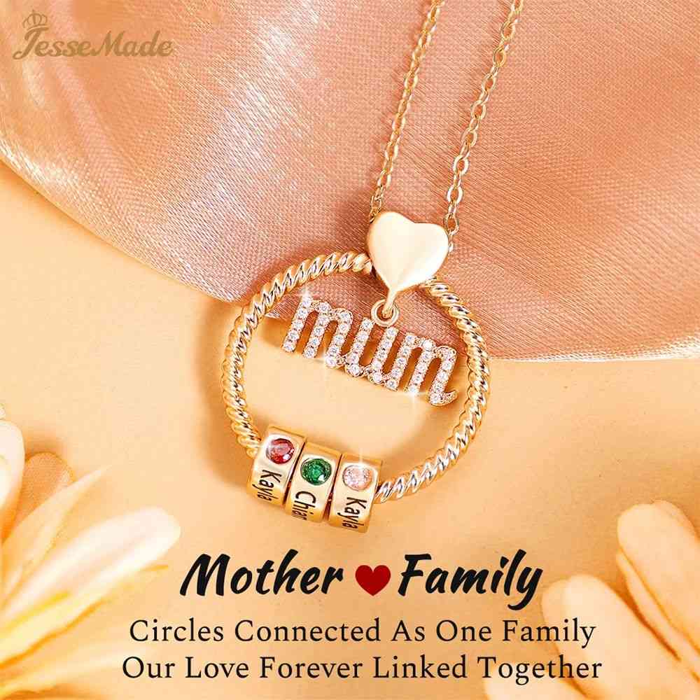 Set cadou colier rotund personalizat-nume personalizat