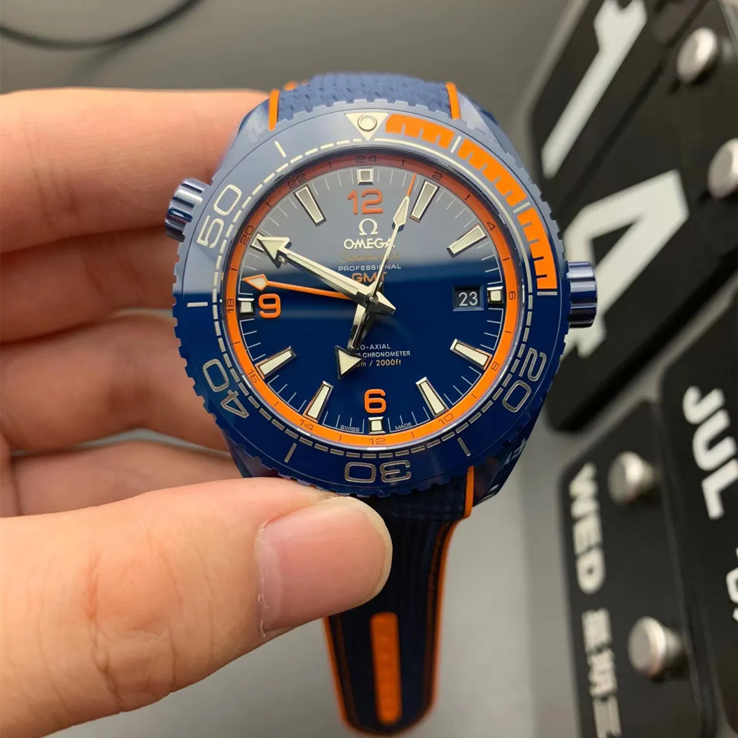 Omega Seamaster Planet Ocean Master Chronometr GMT Big Blue 215.92.46.22.03.001