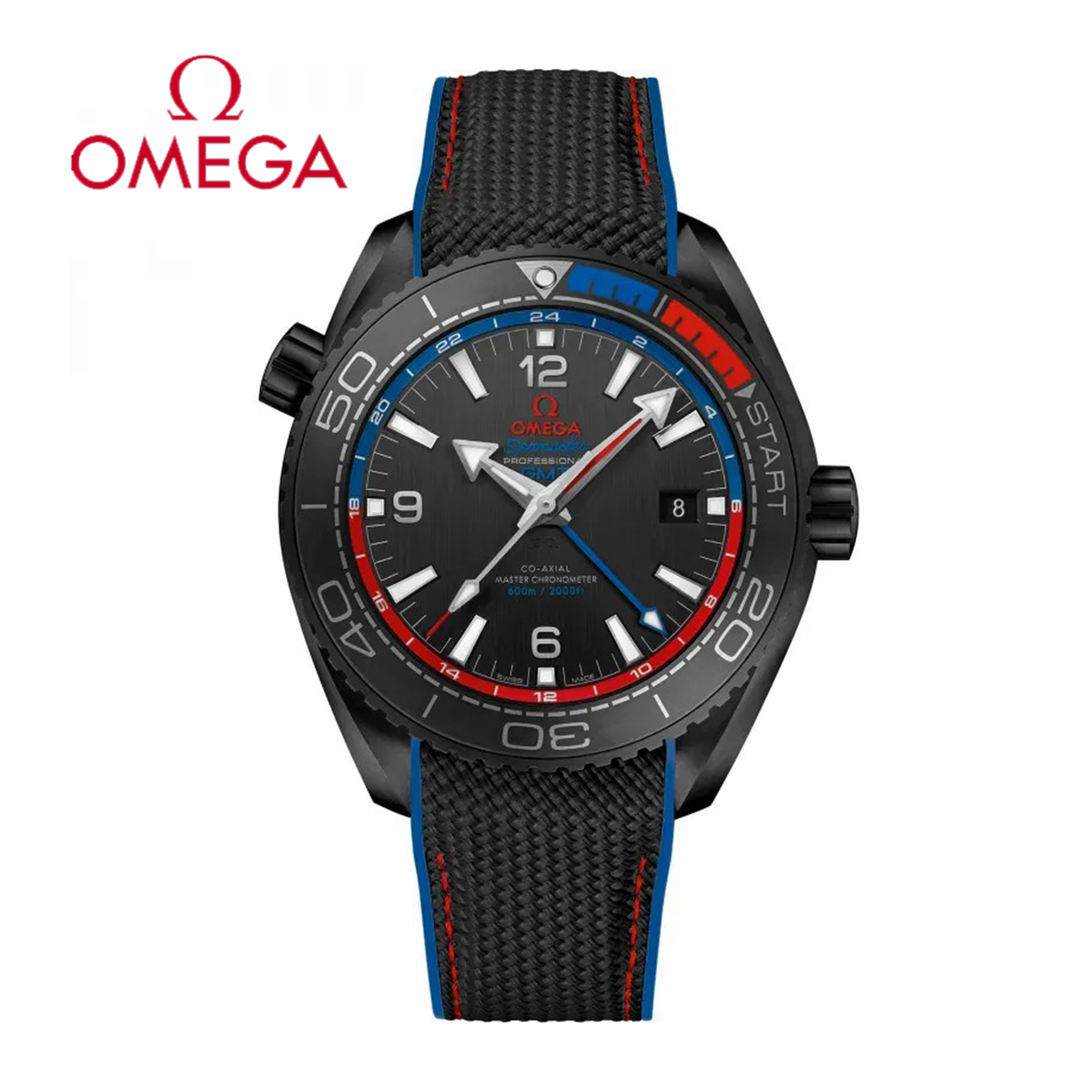 Omega Seamaster Planet Ocean Chronometer GMT ETNZ Deep Black 215.92.46.22.01.004