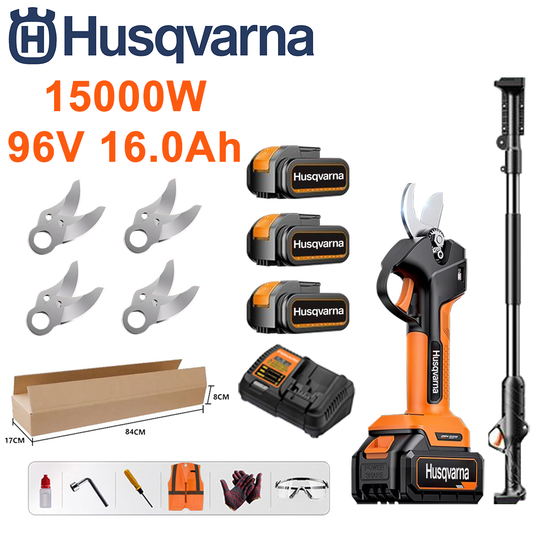 Husqvarna 8000W bezkomutátorový motor s lithiovou baterií teleskopické nůžky na větve