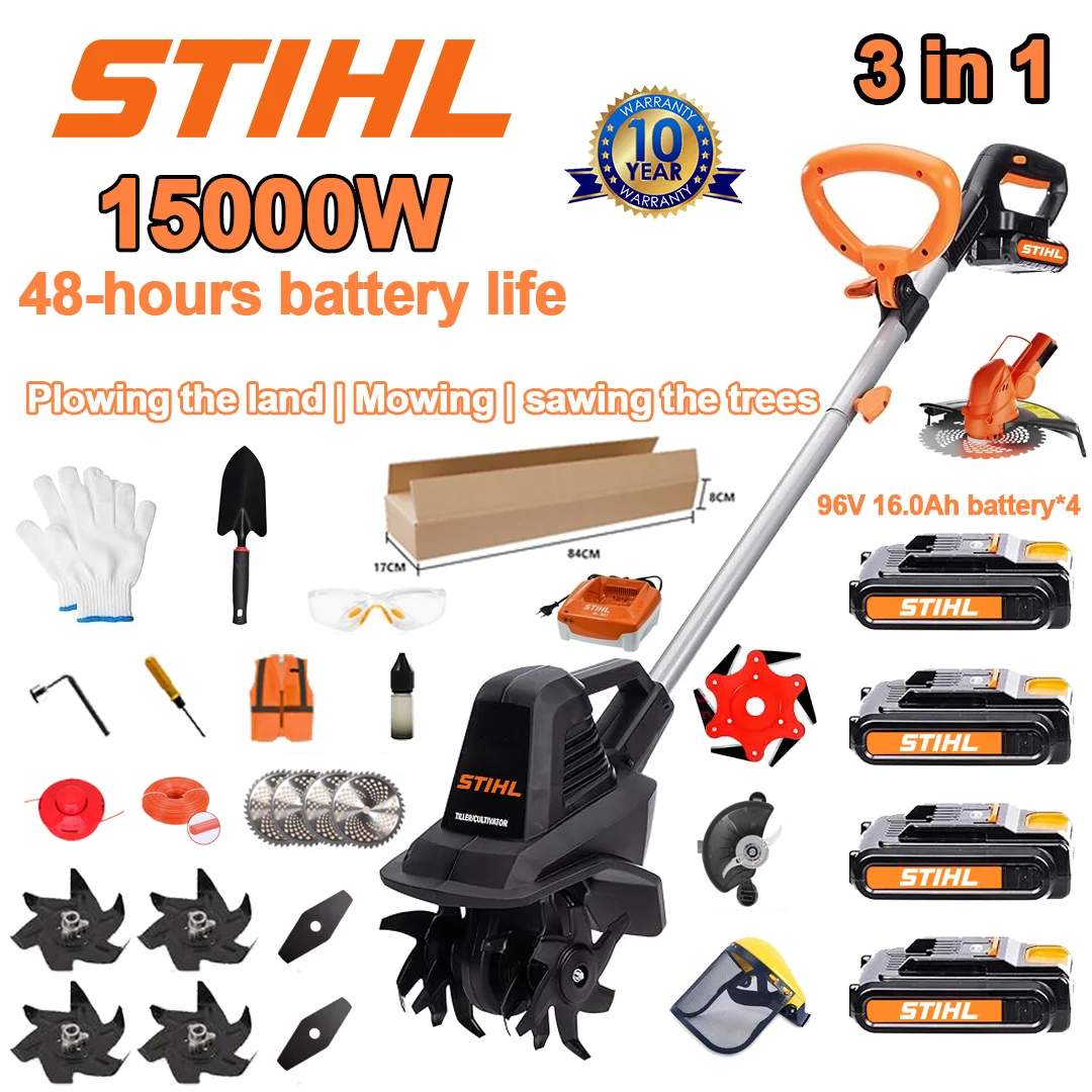Pług akumulatorowy litowo-jonowy z silnikiem bezszczotkowym STIHL o mocy 15000 W