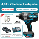 Rázový utahovák + 5,0Ah*2 baterie + kompletní sada příslušenství