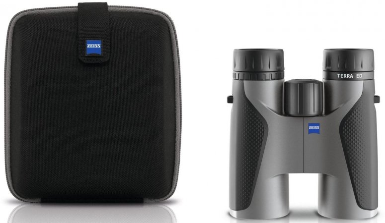 ZEISS Terra ED 10x42 black/grey + Zeiss comfort cross strap