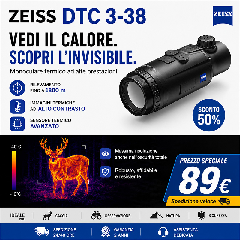 🔥[175° anniversario Zeiss] Terreno di caccia: monocolo da caccia con imaging termico Zeiss