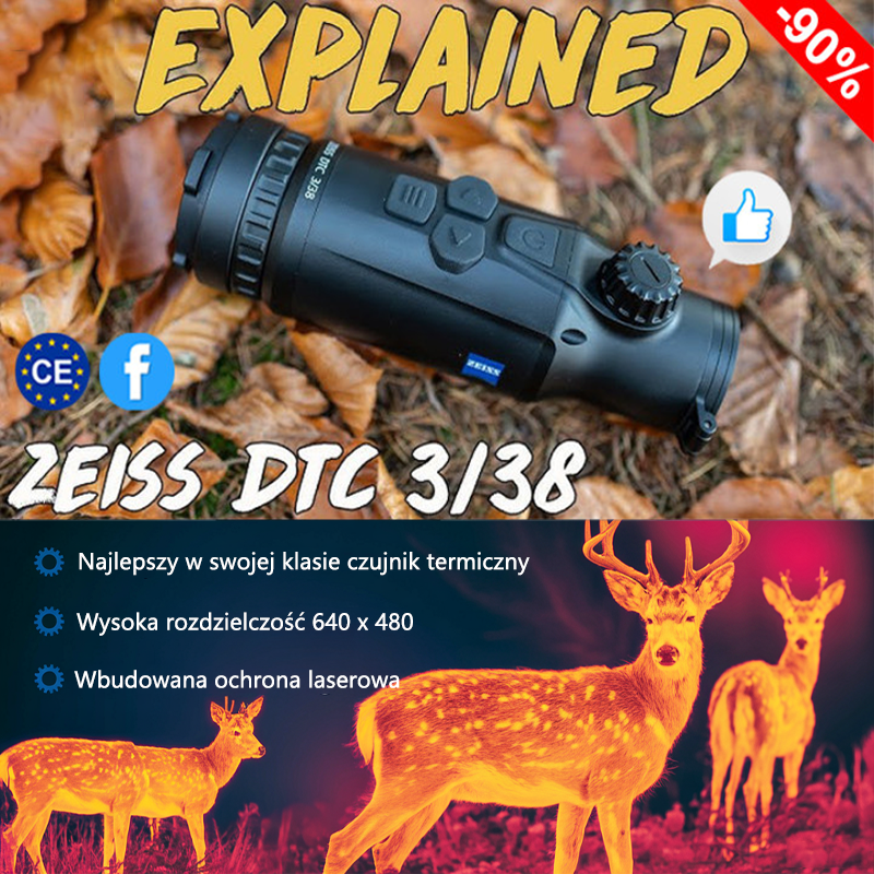 [Kopia]❤️‍🔥 [175. rocznica Zeiss] Tereny łowieckie: monokular myśliwski z termowizją Zeiss