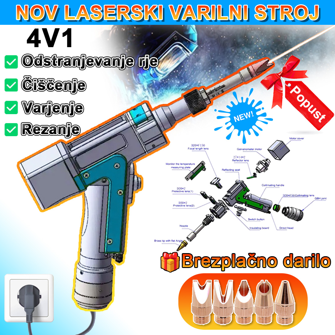 💥🌈[Prva laserska pištola 4 v 1 na svetu] Večnamenska laserska pištola 15000 W