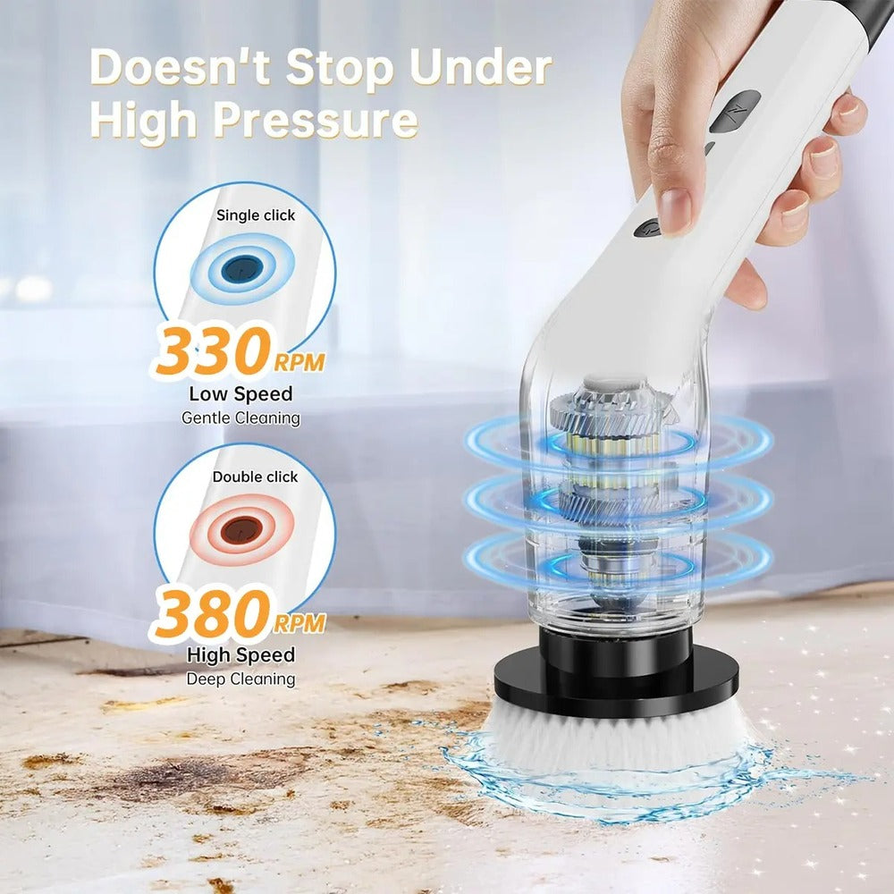 Cordless Electric Spin Scrubber - Upgraded Shower Spin Scrubber Kit