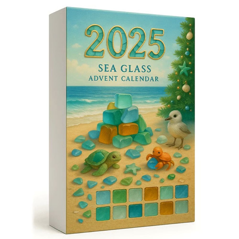 Sea Glass Christmas Tree Advent Calendar - Christmas Tree Countdown Calendar
